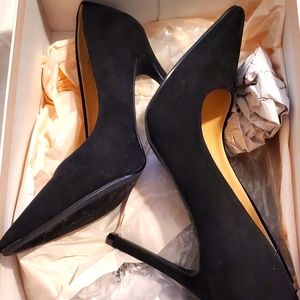 NIB Black Suede SEXY Lyssa JustFab Size 7